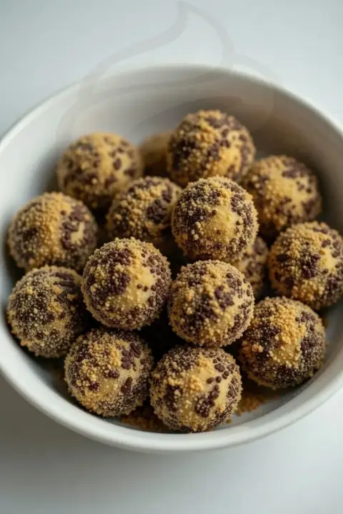 GrahamBalls with chocolate sprinkles.